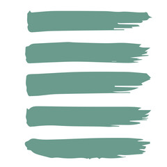 Obraz premium set green brush stroke collection