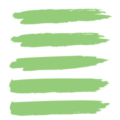 Obraz premium set green brush stroke collection