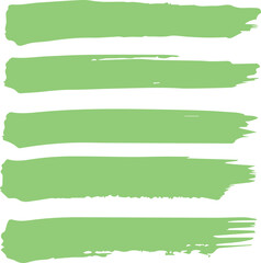 Obraz premium set green brush stroke collection