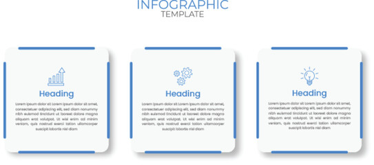 Vector Infographic label design template with icons and 3 options or steps. Can be used for process diagram, presentations, workflow layout, banner, flow chart, info