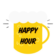 居酒屋で使えるハッピーアワーのイラスト