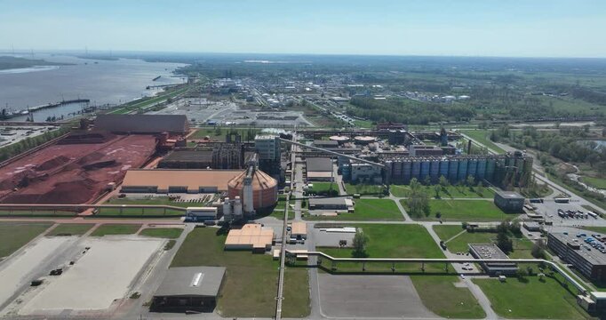 Alumnium oxide, factory, Stade Germany.