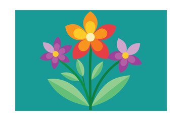 vector illustration of tulip
