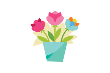 vector illustration of tulip