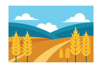 landscape with trees and mountains