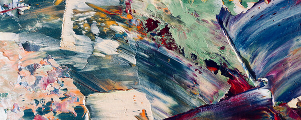 Abstract art background . Hand painting artwork on canvas .