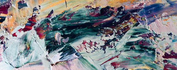 Abstract art background . Hand painting artwork on canvas .