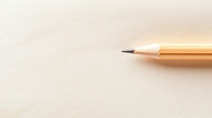 Pencil with Paper Icon Realistic wooden pencil resting on a textured notepad, soft lighting, ideal for a writer website or blog