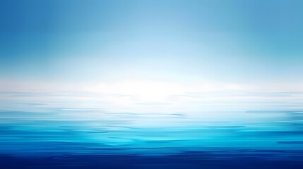 Obraz premium Serene Ocean: Abstract Blue Hues Depict Tranquil Water and Sky, Evoking Calmness and Peace, Perfect for Relaxation and Mindfulness.