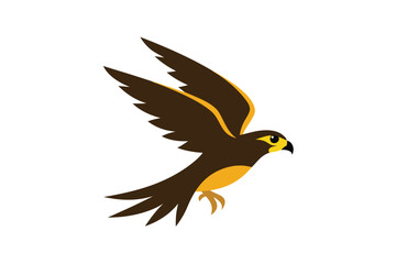 Obraz premium falcon in the form of a bird