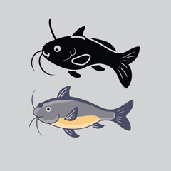 Catfish with Stripes Vector Art