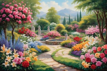 Obraz premium Empty airplane cabin shows rows of seats under cool, even lighting and symmetrical arrangement.