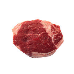 Obraz premium beef tenderloin steak, raw meat, cutout.