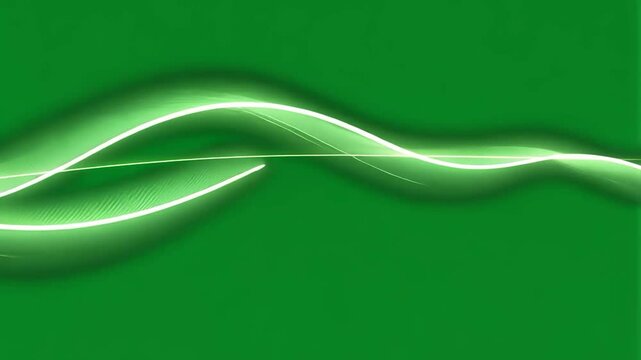 abstract green wave