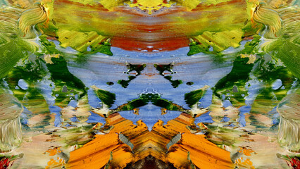 Abstract art background . Hand painting artwork on canvas .