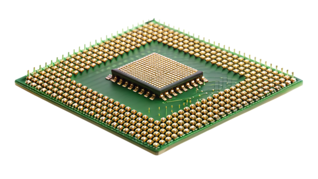 Detailed Microchip Isolated PNG