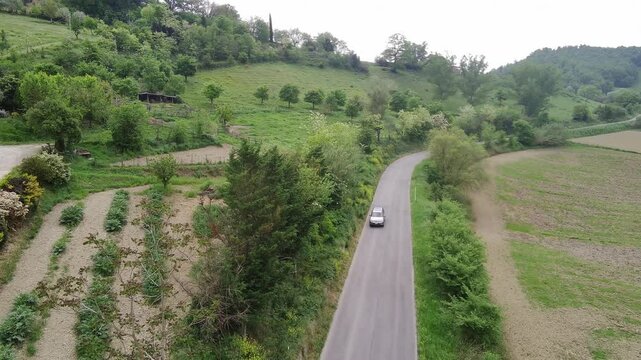 Drone vista campagna laziale