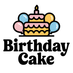 birthday card with cake