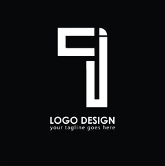 CJ CJ Logo Design, Creative Minimal Letter CJ CJ Monogram