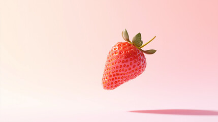 A polished, market-friendly photograph vibrant patch of seedless strawberries: nature's juicy, perfectly pink berries - organic and fresh.