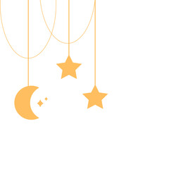 Moon and Star Ornament