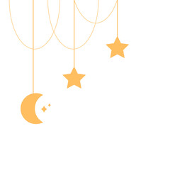 Moon and Star Ornament