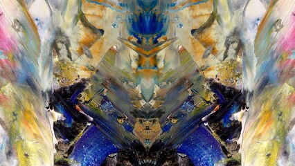 Abstract art background . Hand painting artwork on canvas .