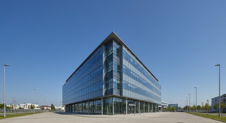 Fototapeta premium Modern office building exterior view
