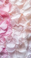 Delicate, layered petals in soft pinks and whites