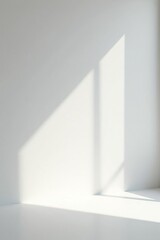 Soft white studio setting with gradient shade for presentations, professional, smooth