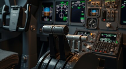 Cockpit Thrust Levers and Controls: A Detailed View of Aircraft Technology