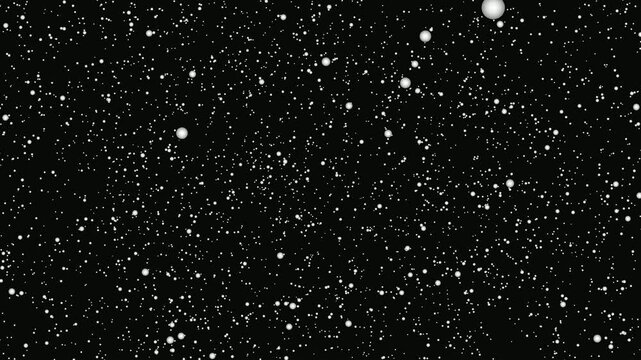 Animated Particle overlay on black background flying through easy. Ultra HD Dust Snow Particles Easy Keyable Background. 4K