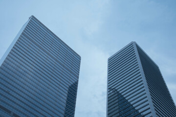 Office building glass wall 
