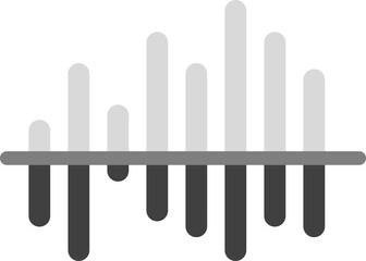 棒グラフのグラフィック素材イラスト