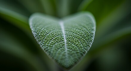 Sage Leaf Macro Photography: A Detailed View of Nature's Beauty