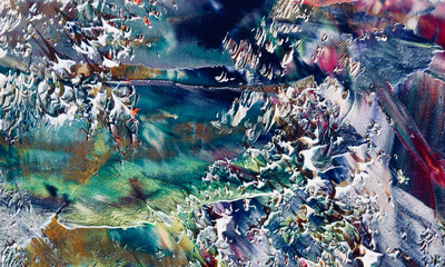 Abstract art background . Hand painting artwork on canvas .