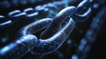 Abstract cryptocurrency interface, blockchain structure, digital connections, futuristic style 