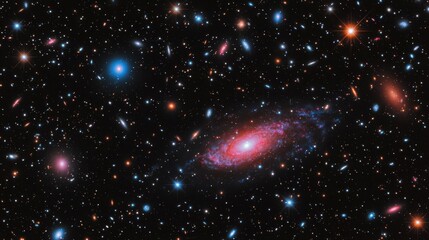 Obraz premium astrophysical phenomenon with black hole and space-time. High-energy photons curving near black hole due to gravitational lensing