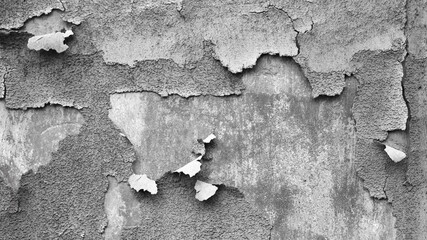Obraz premium gray background, photo shows old plaster on the wall of a building