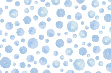 水玉模様のかわいい背景素材 水彩テクスチャ ドットランダムパターン 水色