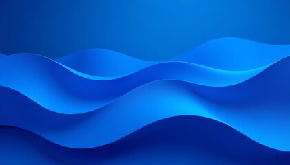 Abstract blue wallpaper with flowing wavy lines, seamless background, vector, texture, design