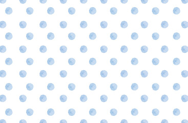 水玉模様のかわいい背景素材 水彩テクスチャ ドットパターン 水色 