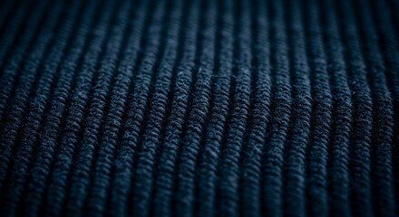 Navy Blue Corduroy Texture: A Close-Up Study of Fabric