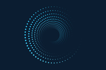 circle dot halftone round dotted frames. Design element for frame, logo, web pages, prints, posters, template.