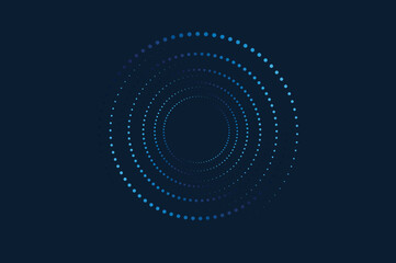 circle dot halftone round dotted frames. Design element for frame, logo, web pages, prints, posters, template.