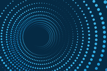 Abstract Blue Glowing Geometric Lines Dots Background. Modern Shiny Blue Dots Pattern. Digital Technology Futuristic Concept. Design for Cover Banner Website. Vector Illustration.