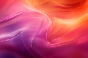 Obraz premium Abstract Pink and Orange Swirling Hues: A Dynamic Digital Art Creation Showcasing Vibrant Color Blends and Smooth Gradient Transitions, Ideal for Backgrounds and Designs.
