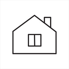 house line icon vector on white background.