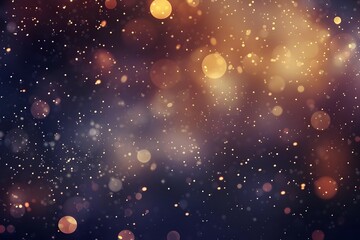 Glimmering Lights Dance Across the Night Sky: A Captivating Visual Spectacle of Shimmering Particles and Sparkling Bokeh, Evoking Wonder and Joy for Festive Celebrations and Dreamscapes.