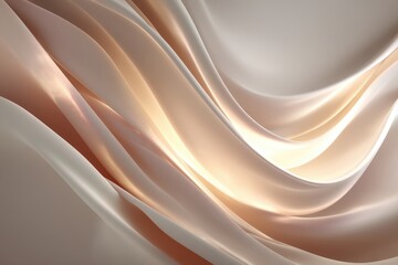 Obraz premium A light beige background with soft gradient hues and a smooth finish, isolated on clean white background